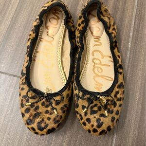 Sam Edelman Animal Print Flats with Bow